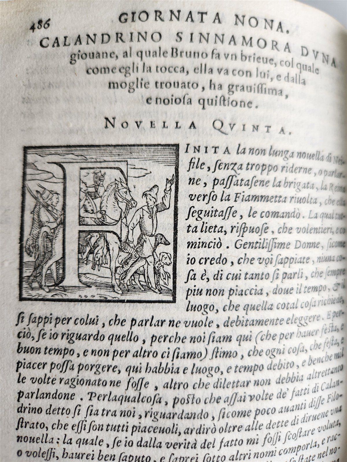 1582 DECAMERON by GIOVANI BOCCACCIO 16th CENTURY antique AMAZING BINDING