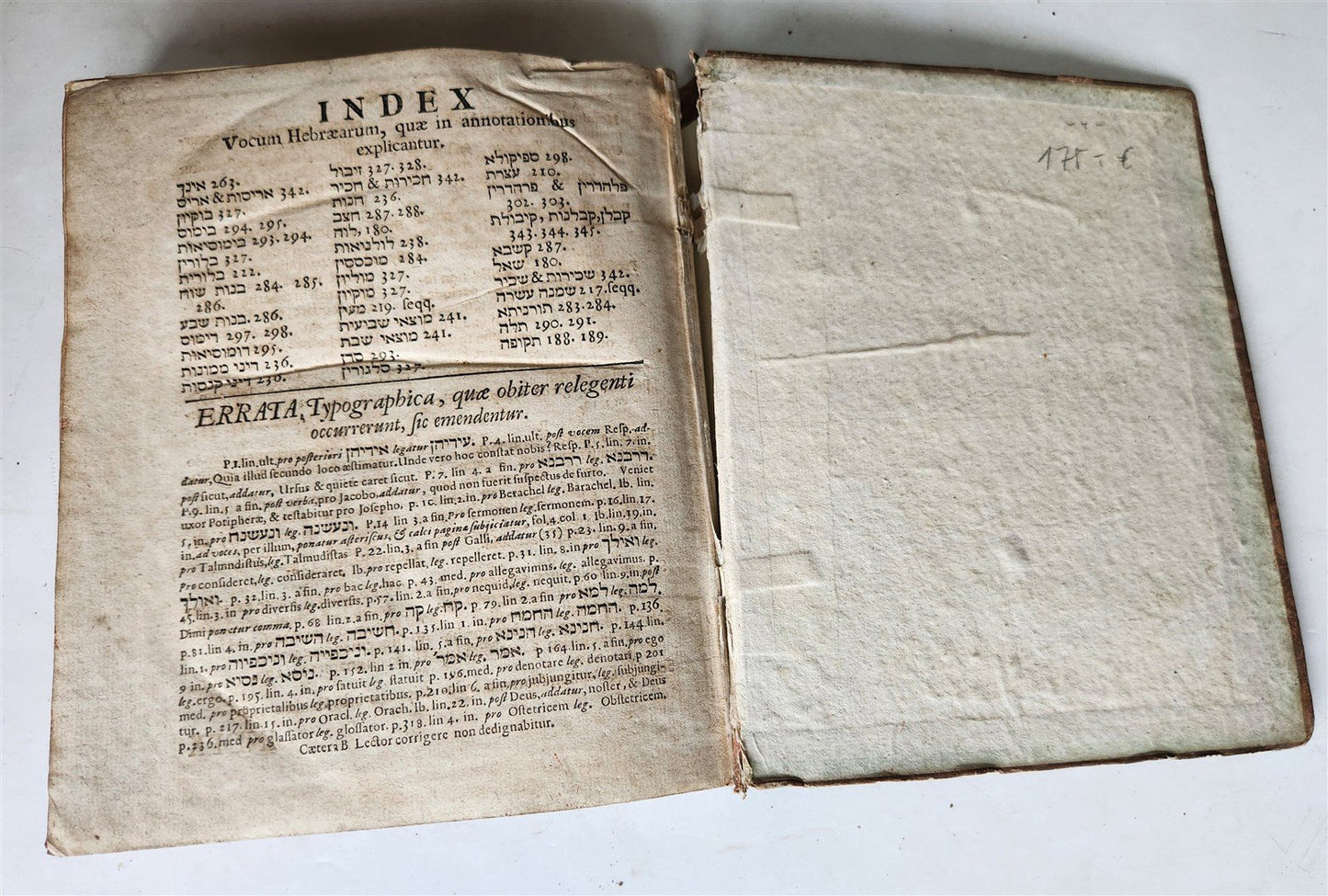 1705 JUDAICA antique on Mishnah tractate Avoda Sara deals with idolatry