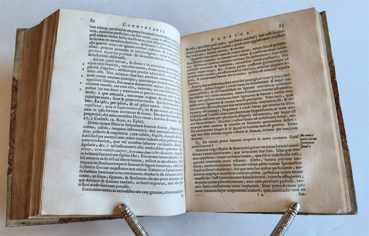 1651 COMMENTARIA PHYSICA by JOHANN MEY antique