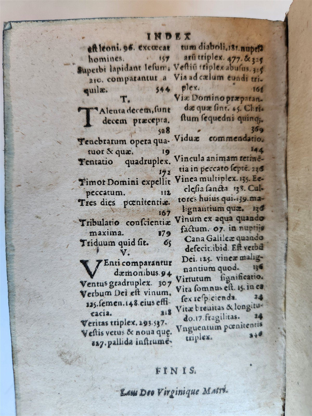 1608 SERMONS by JEAN QUINTIN antique PIGSKIN over WOOD BINDING