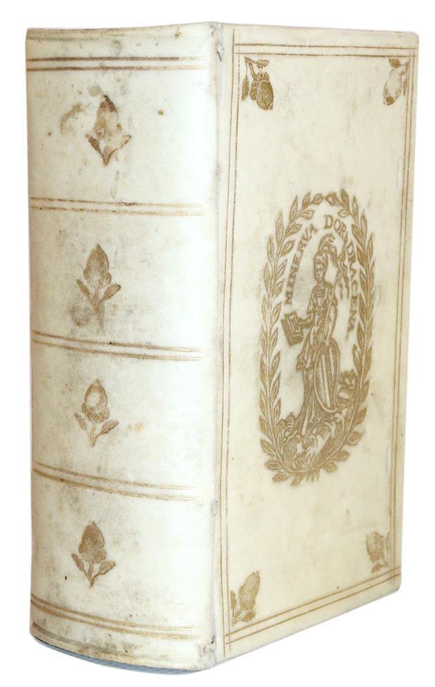 1713 ROMAN ANTIQUITIES antique ILLUSTRATED decorative vellum binding