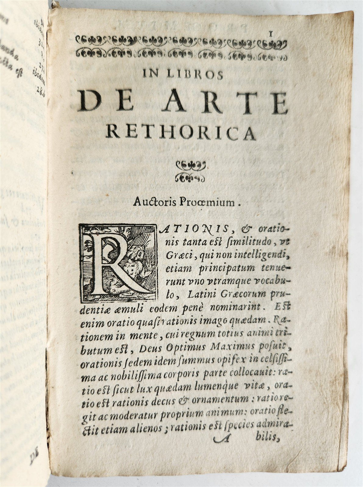 1611 first textbook for Jesuit rhetoric by Cipriano Soarez ANTIQUE vellum bound