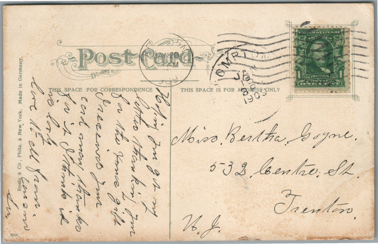 CALIFORNIA POPPY FIELDS ANTIQUE POSTCARD