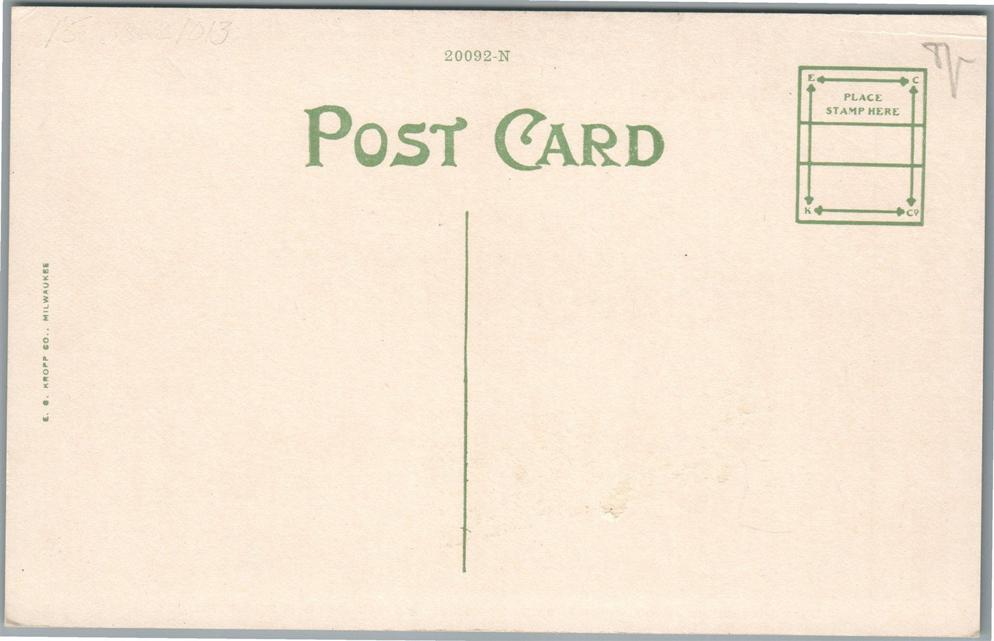 BATTLE CREEK MI CAMP CUSTER FIRE STATION ANTIQUE POSTCARD