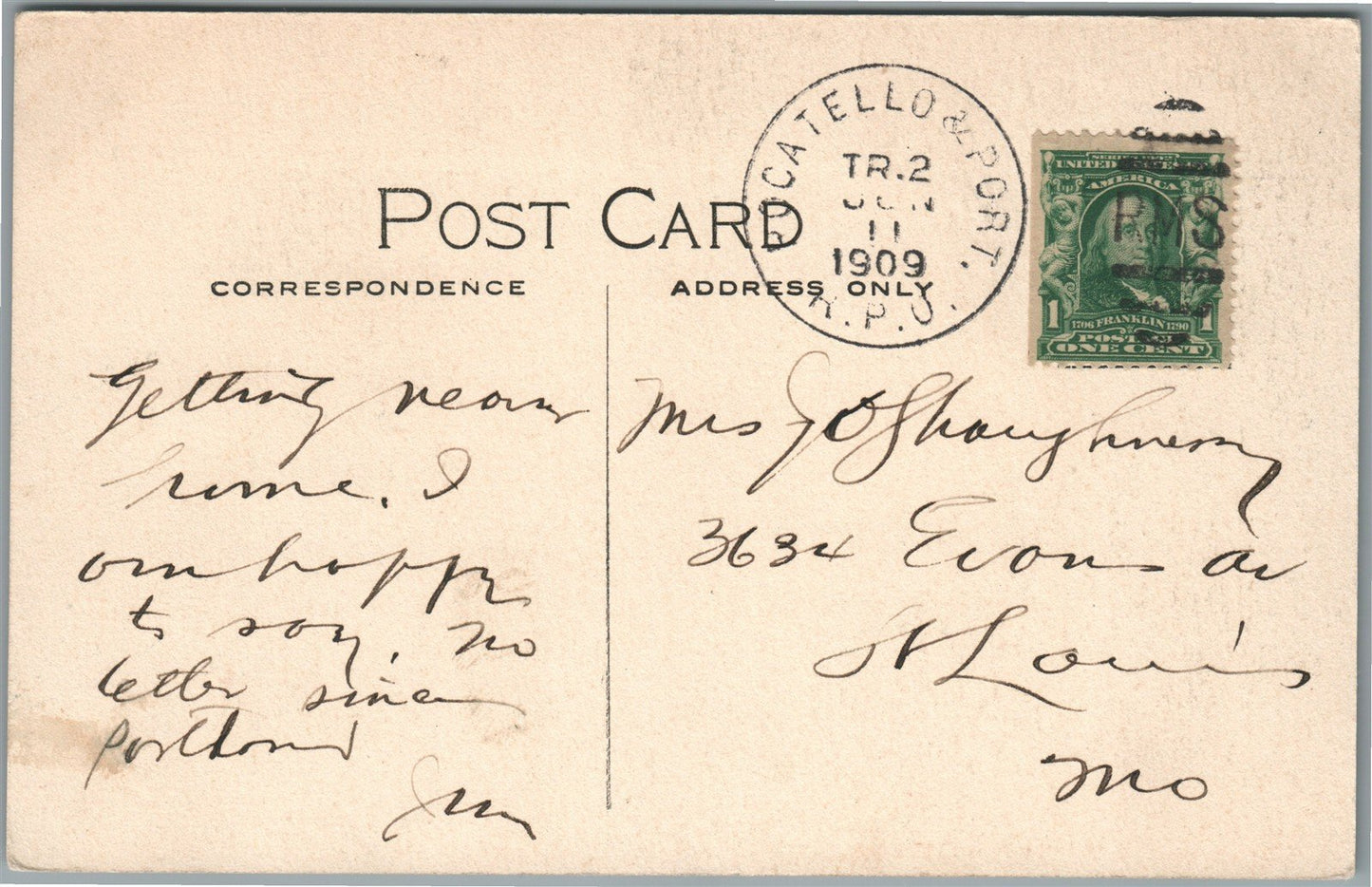 BAKER CITY OR MAIN STREET ANTIQUE POSTCARD