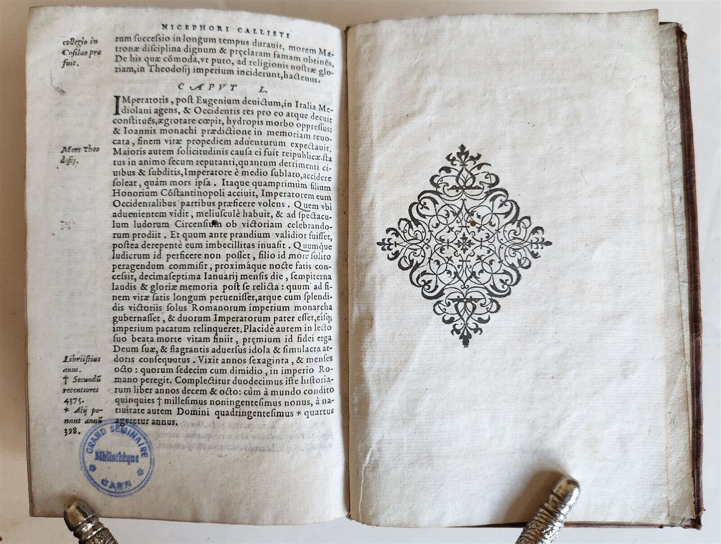 1566 ECCESIASTICAL HISTORY by CALLISTUS antique 16th CENTURY period binding