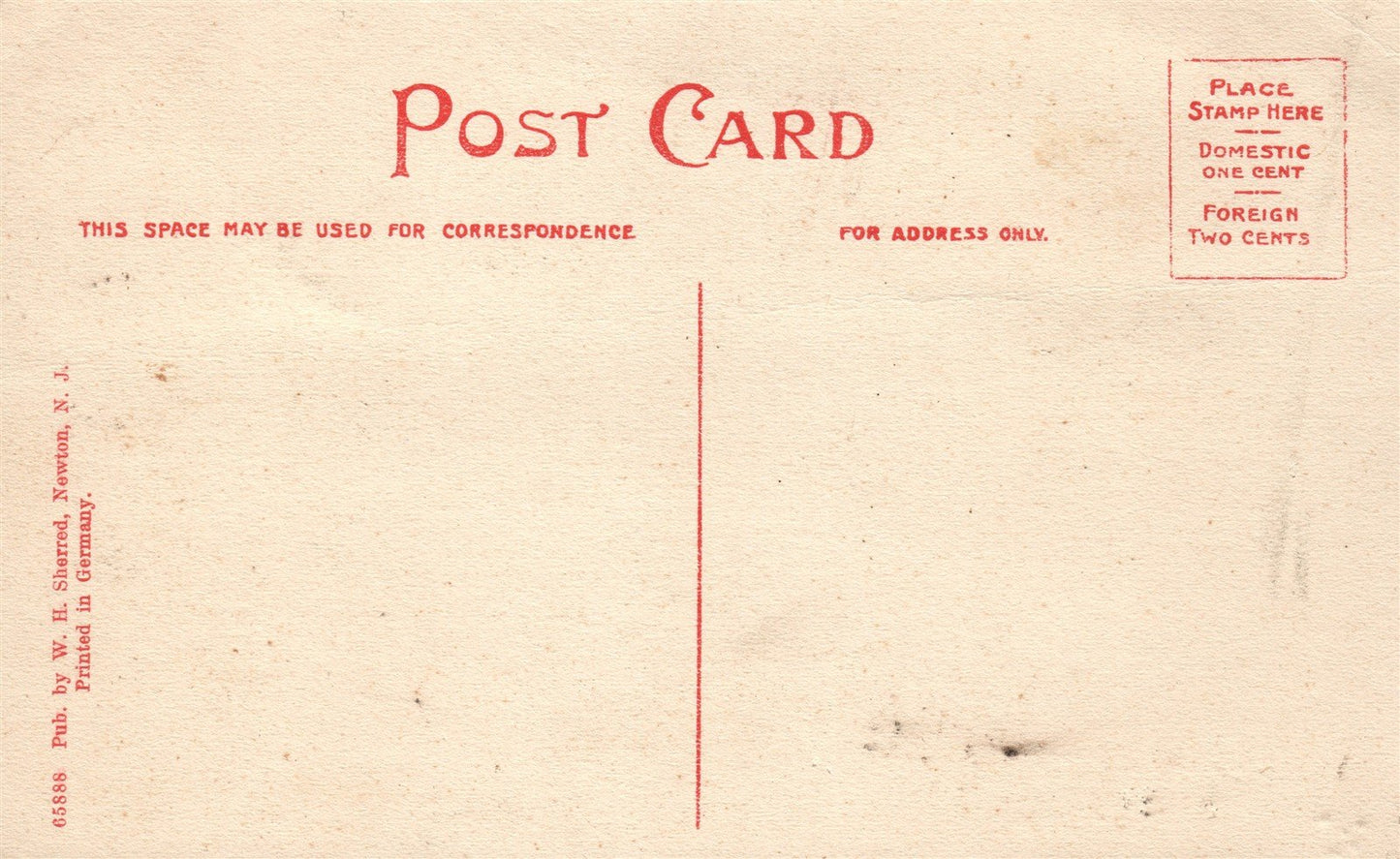 ANDOVER NJ SUSSEX HOUSE ANTIQUE POSTCARD