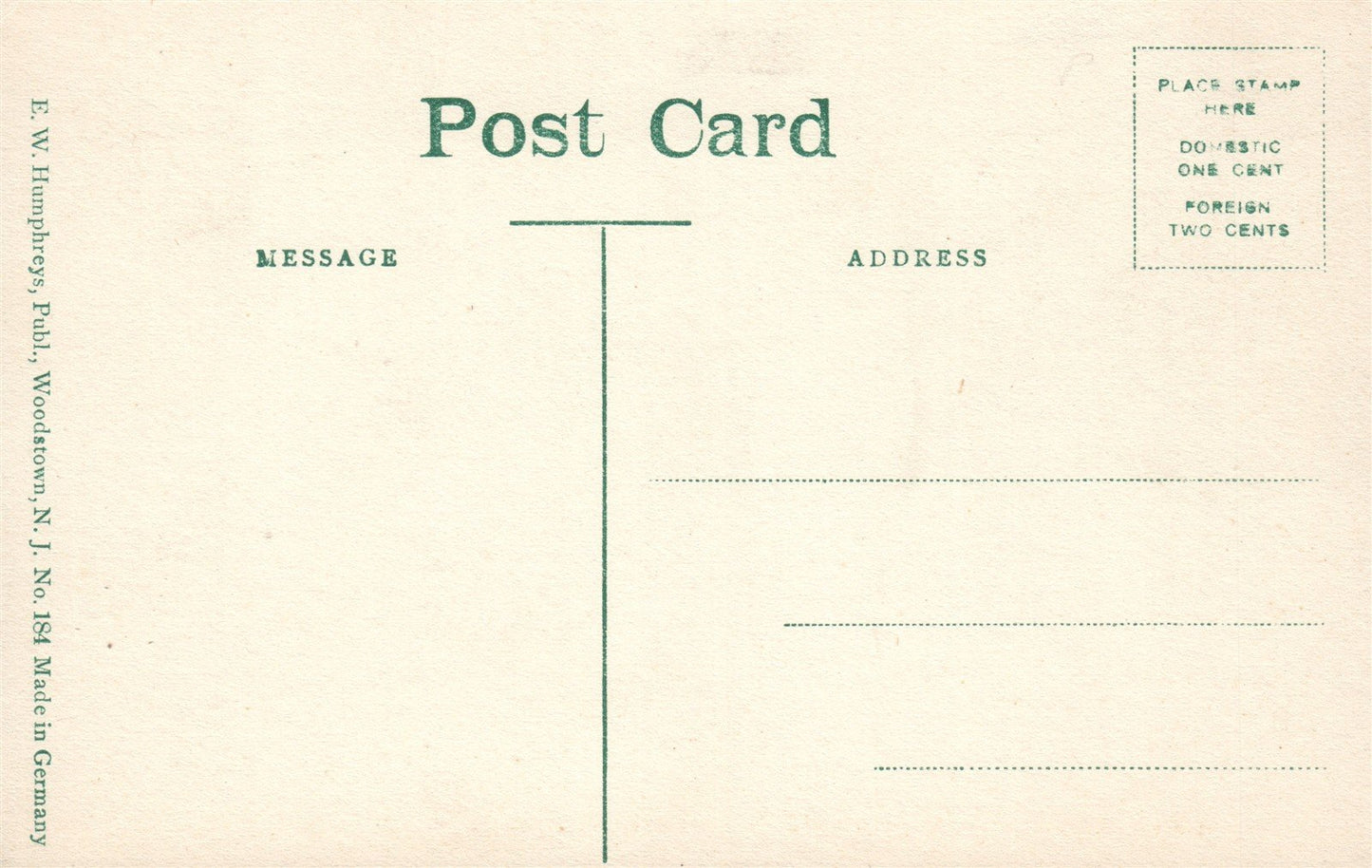 BILLINGSPORT NJ FERRY HOUSE ANTIQUE POSTCARD