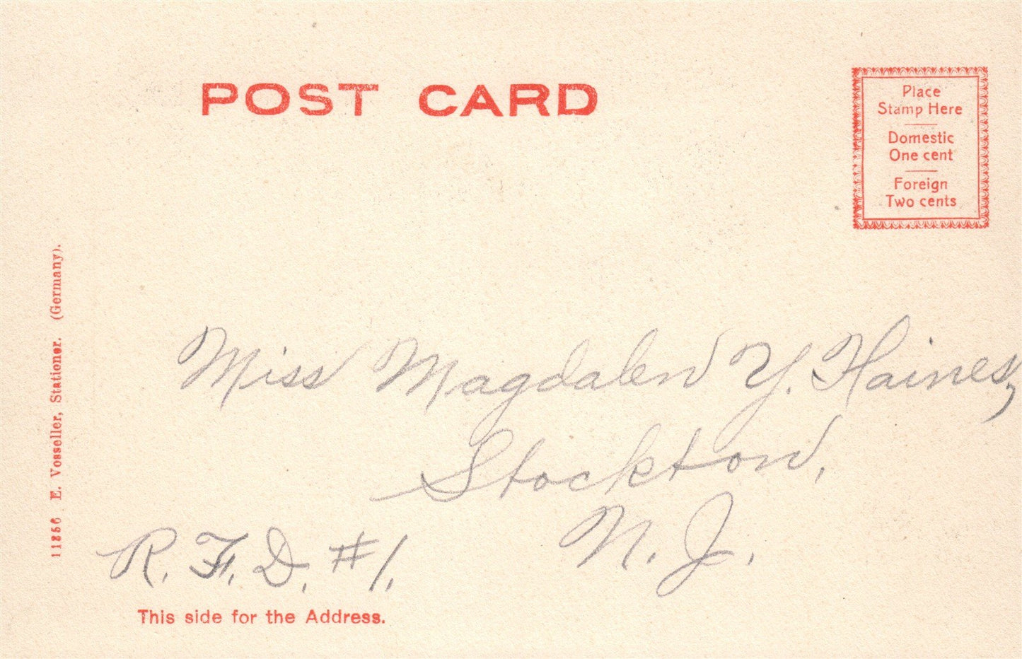 FLEMINGTON NJ SOLDIERS MONUMENT ANTIQUE POSTCARD