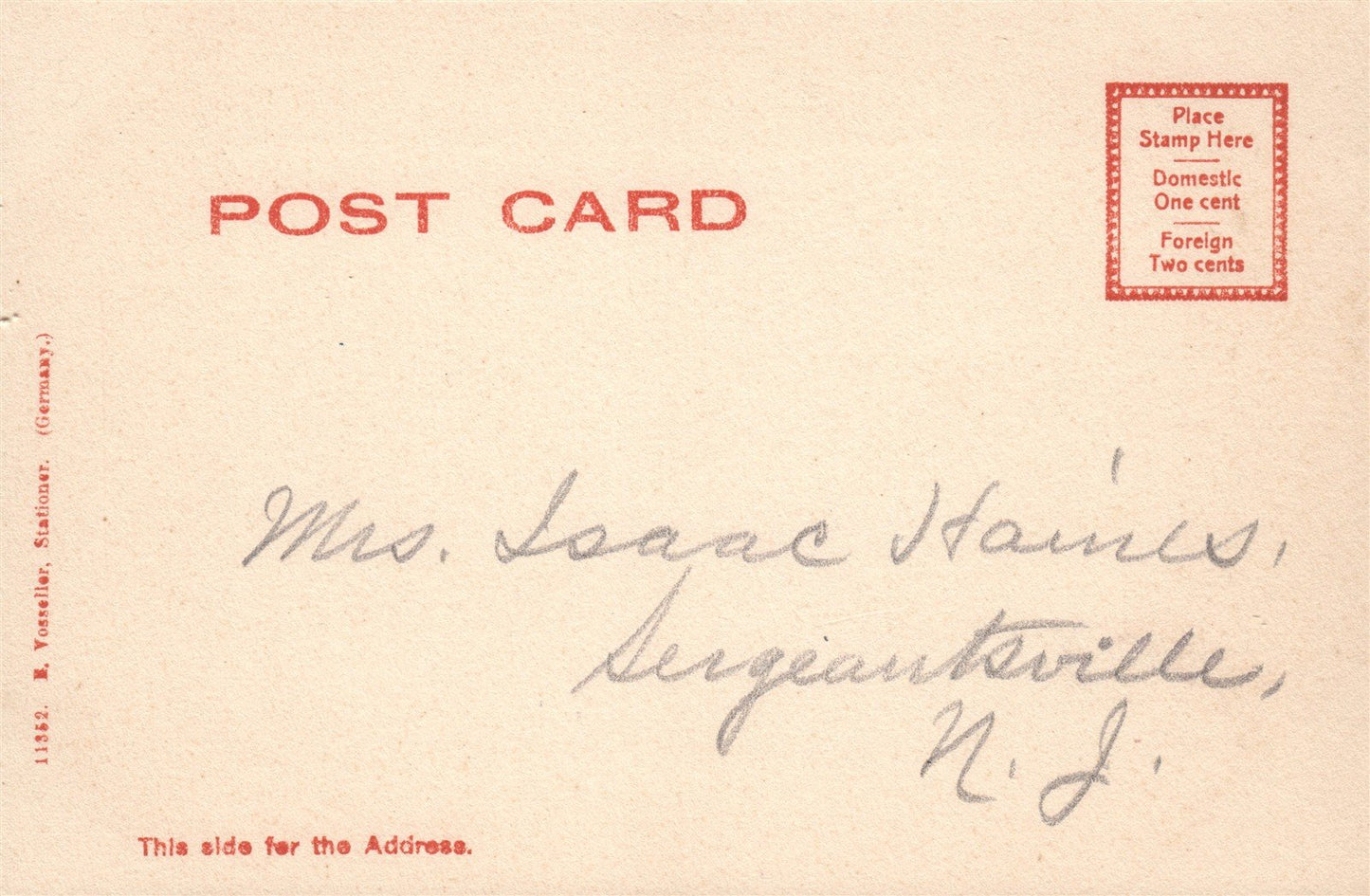 FLEMINGTON NJ POST OFFICE UNION HOTEL ANTIQUE POSTCARD