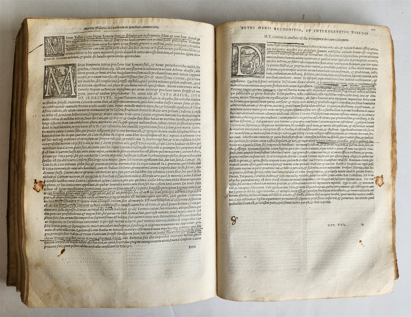 1557 Officiorum libri tres by CICERO antique 16th century VELLUM BOUND FOLIO