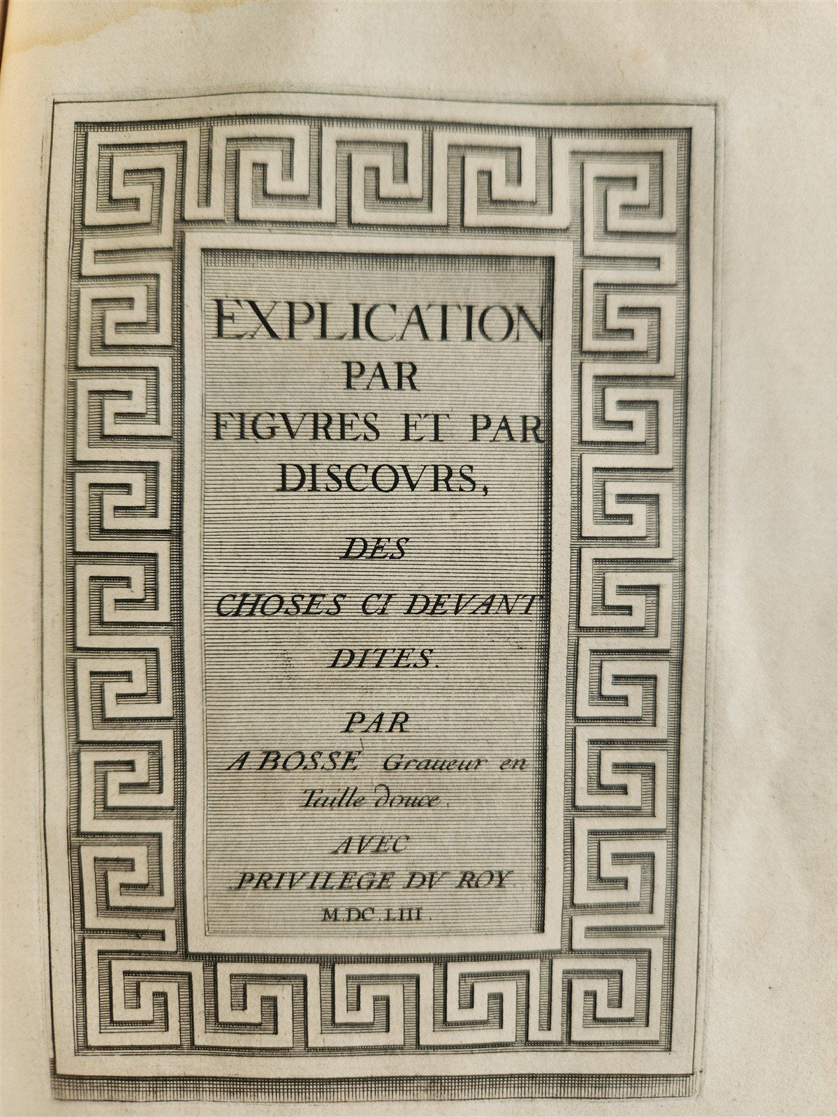 1653 PRACTICAL GEOMETRY for ARTISTS antique PERSPECTIVE by BOSSE VELLUM BINDING