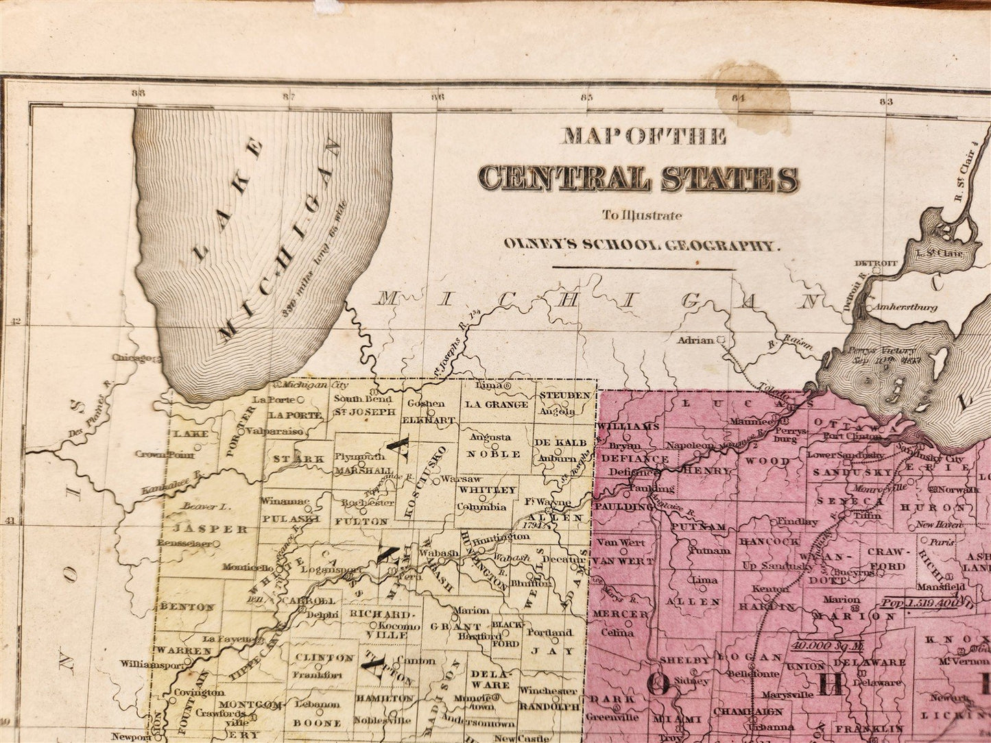 1840s LOT of 5 antique MAPS AMERICANA