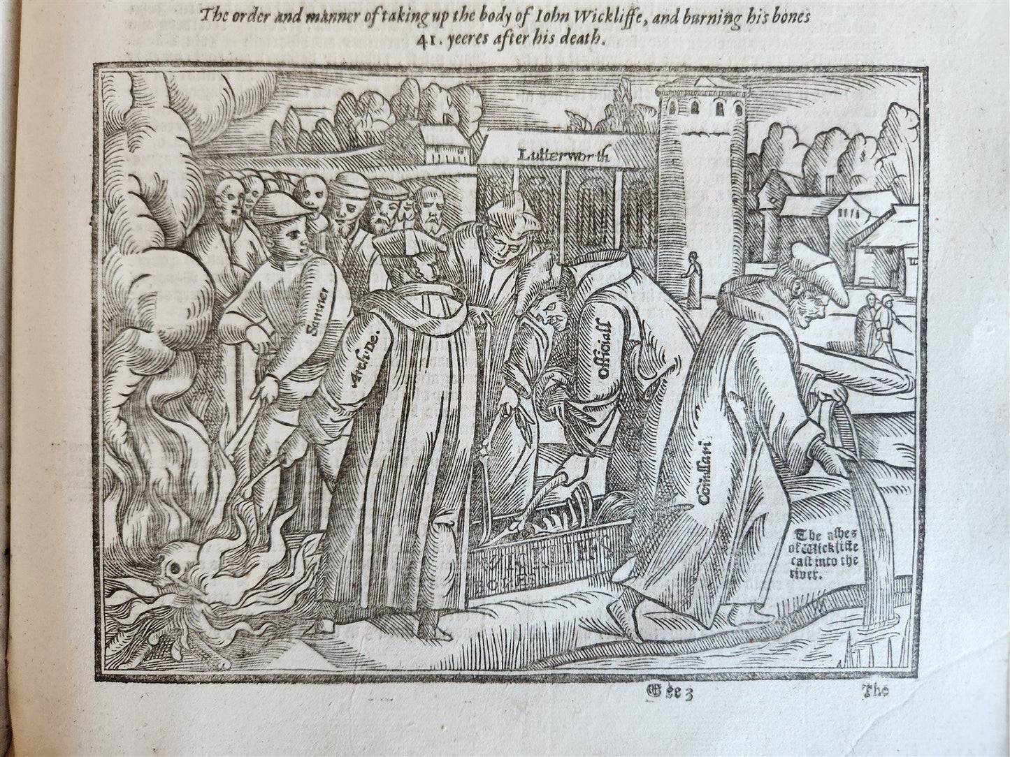 1641 BOOK of MARTYRS by JOHN FOXE antique ILLUSTRATED FOLIO Actes And Monuments