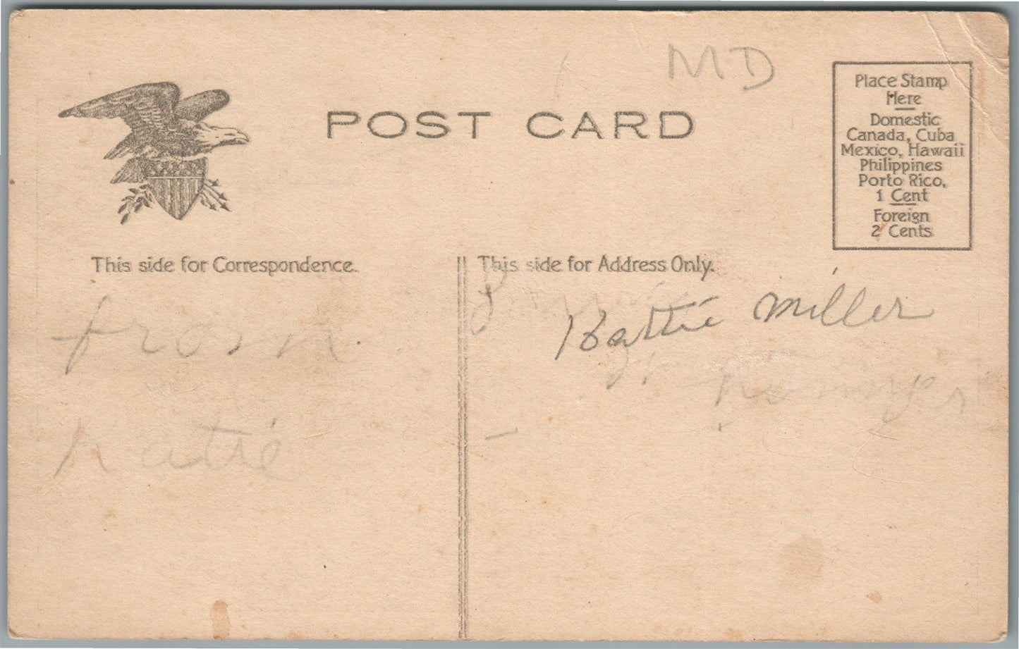 BALTIMORE MD BROMO-SELTZER ADVERTISING CARRIAGE ANTIQUE POSTCARD