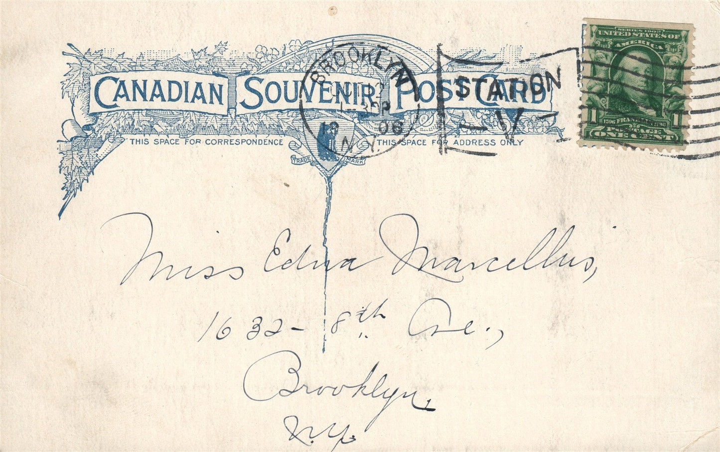 CANADA STRATFORD AVONDALE CEMETERY ANTIQUE POSTCARD