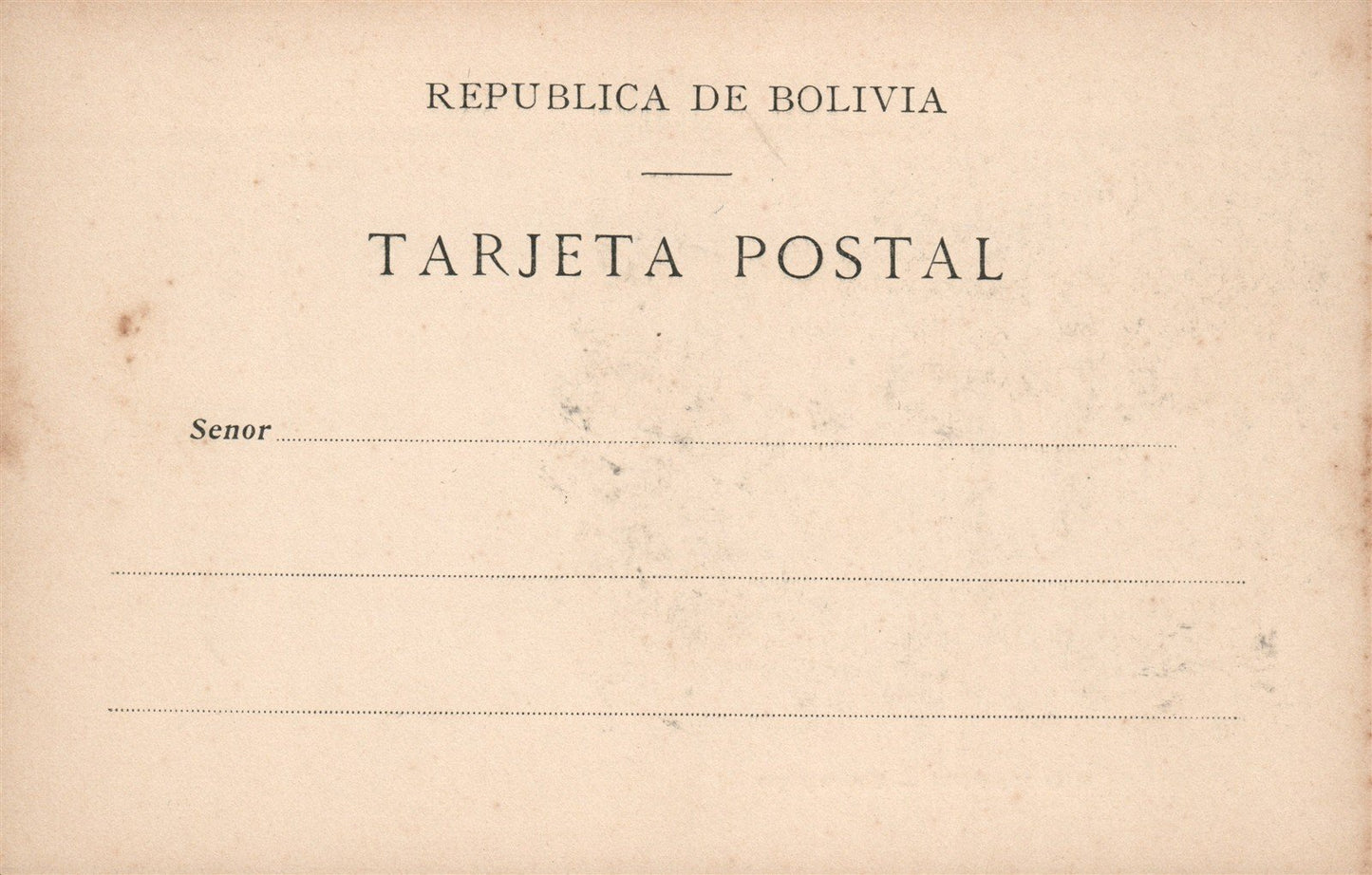 BOLIVIA RIO MAPIRI UN CAYAPO ANTIQUE POSTCARD