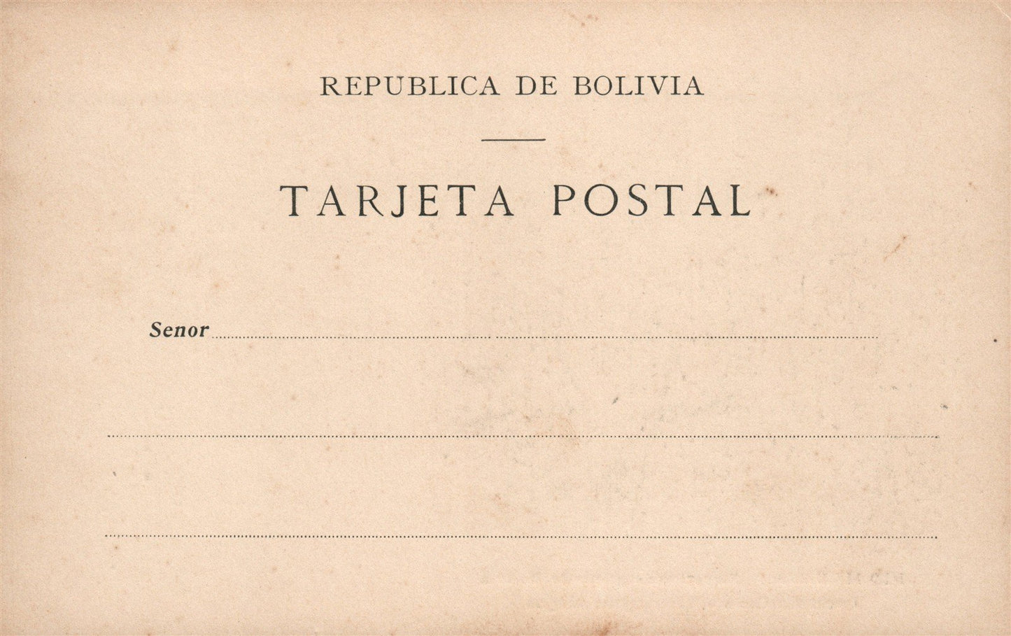 BOLIVIA RIO MADERA EXPORTACION GOMA ANTIQUE POSTCARD
