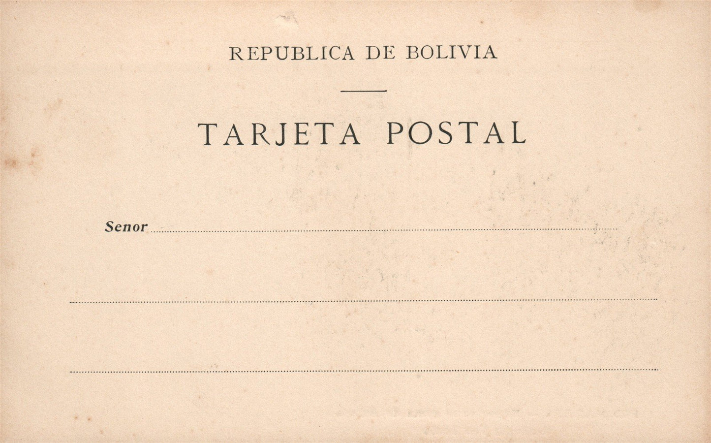 BOLIVIA RIO MADERA EXPORTACION GOMA ANTIQUE POSTCARD