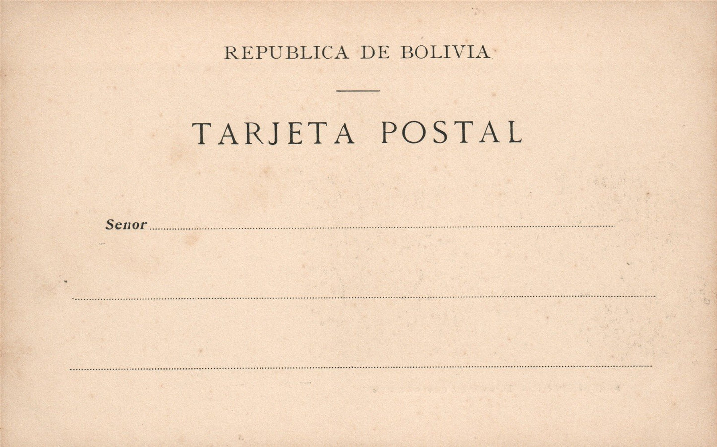 BOLIVIA RIO MAPIRI EL AUTOMOBILE BENIANO ANTIQUE POSTCARD