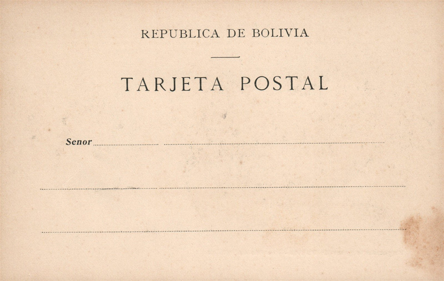 BOLIVIA EXPORTACION GOMA PROA DE UN BATELON ANTIQUE POSTCARD