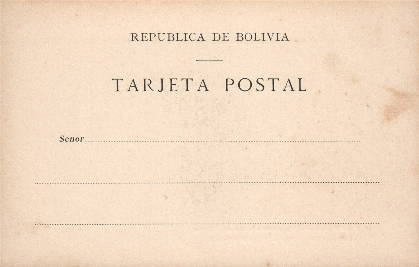 BOLIVIA RIO MADERA EXPORTACION GOMA PCACHUELA TEO TONIO ANTIQUE POSTCARD