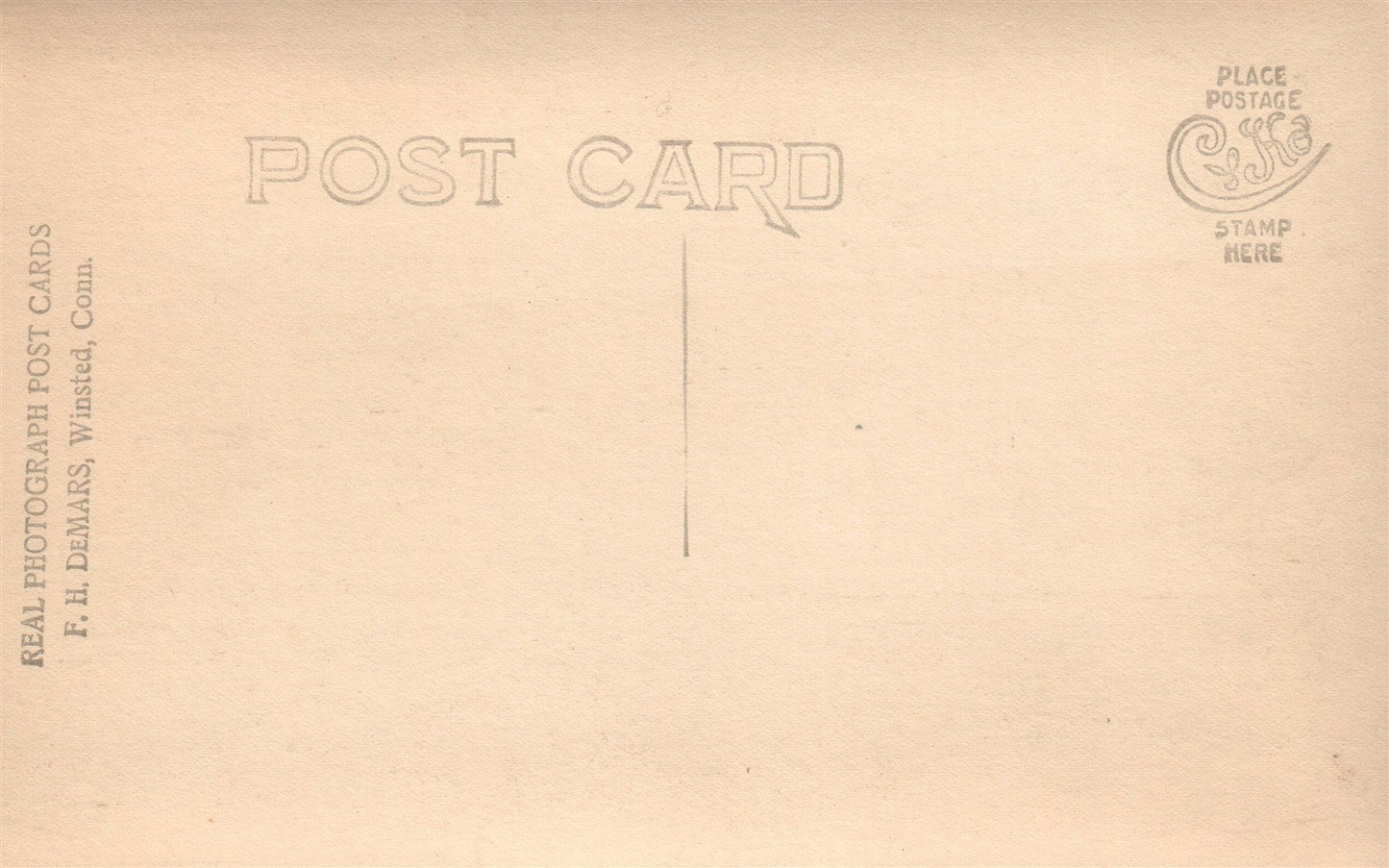 WINSTED CT STREET SCENE ANTIQUE REAL PHOTO POSTCARD RPPC