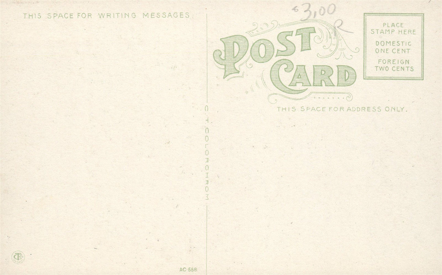 SALIDA CO RAILROAD STATION RAILWAY DEPOT 1915 ANTIQUE POSTCARD