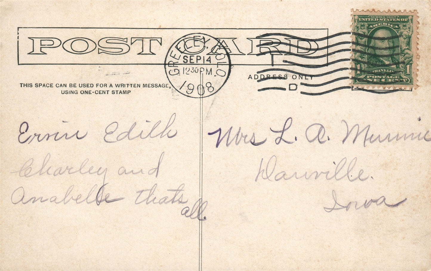 GREELEY CO FATTENING SHEEP ANTIQUE POSTCARD