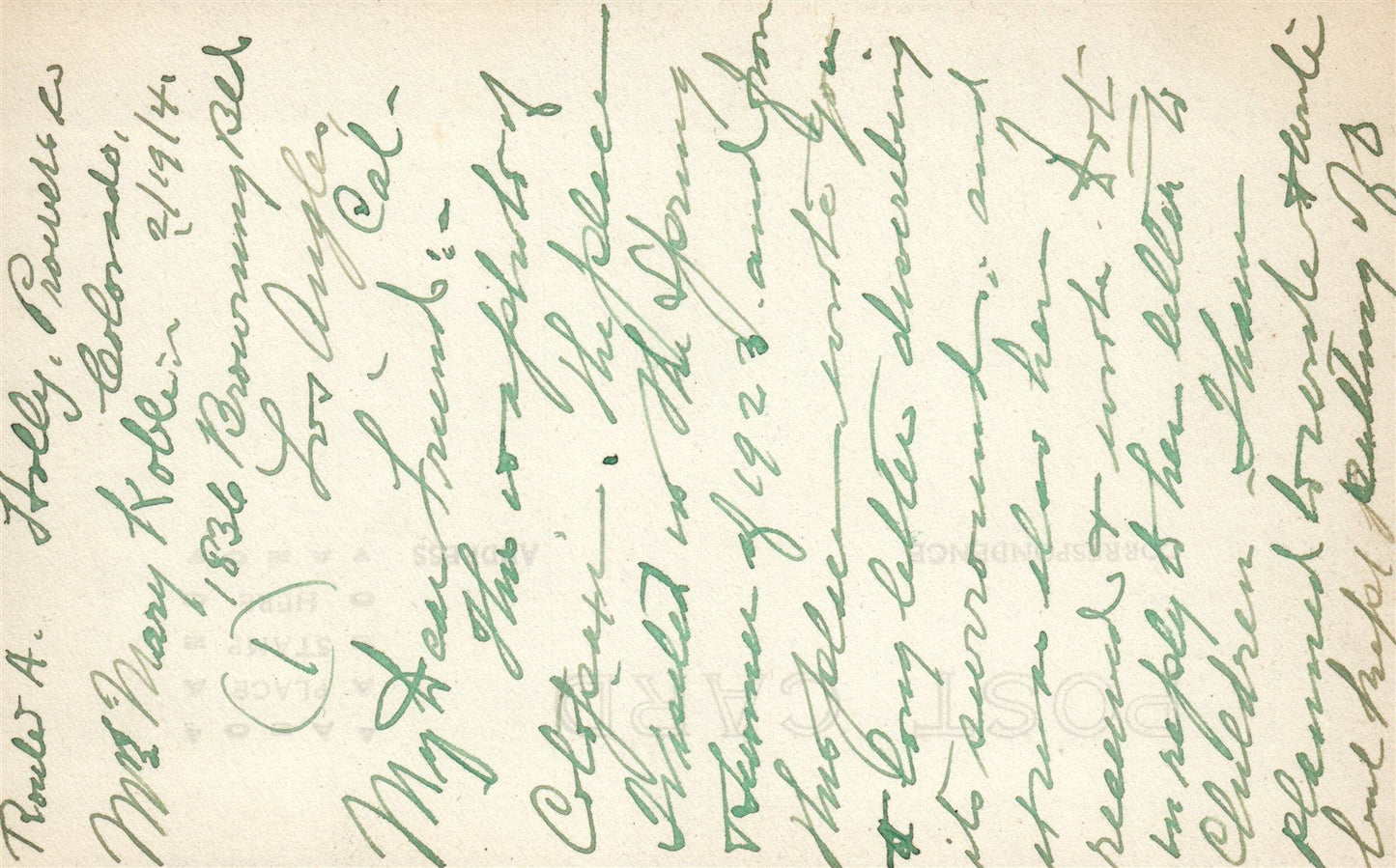 COTOPAXI CO ANTIQUE REAL PHOTO POSTCARD RPPC