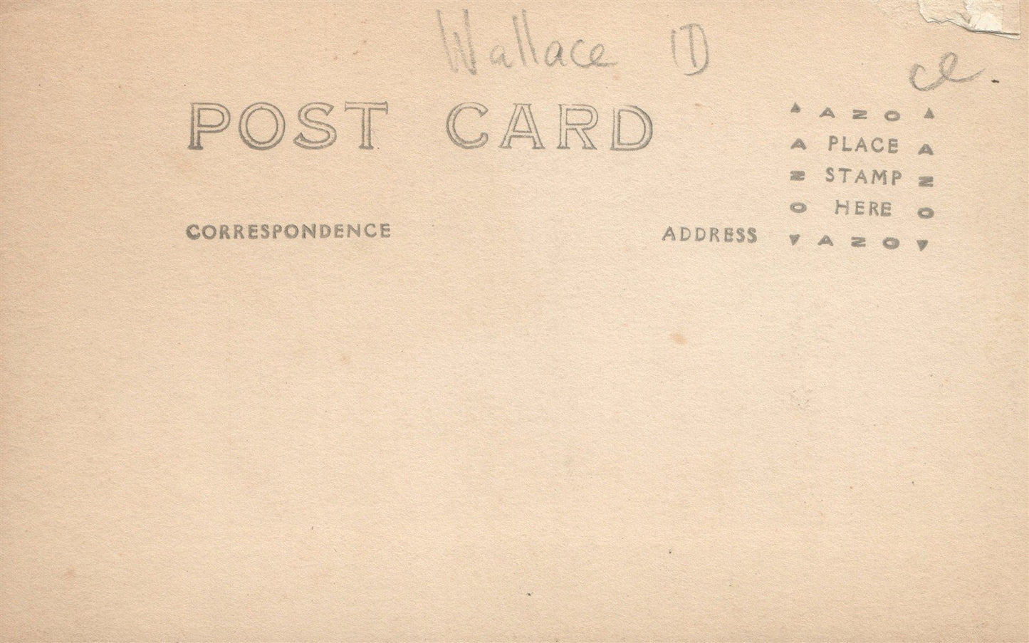 WALLACE ID BIRDSEYE VIEW ANTIQUE REAL PHOTO POSTCARD RPPC