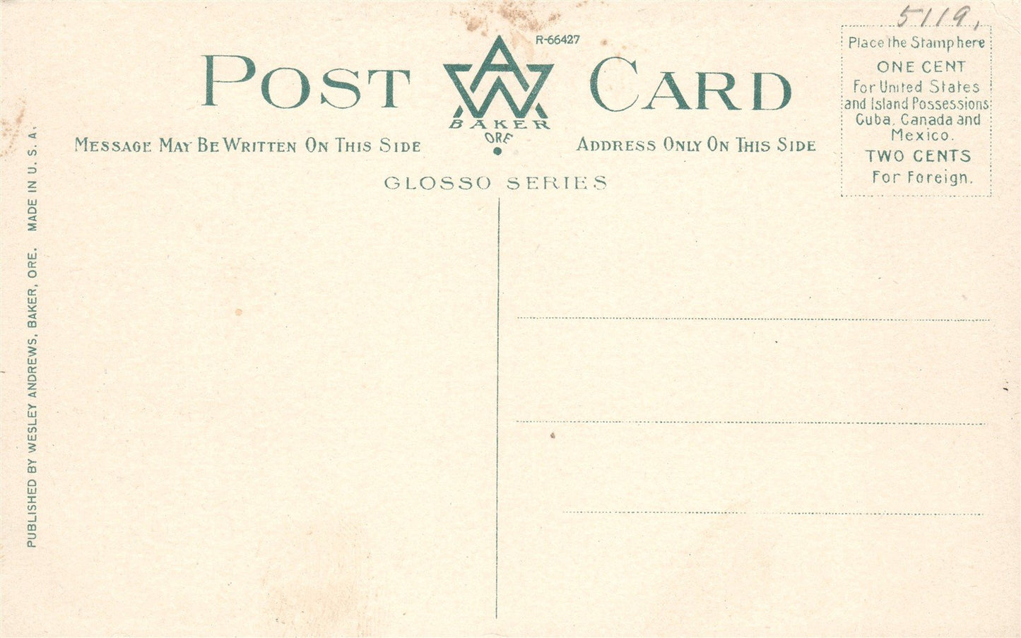 POCATELLO ID EAST CENTER STREET ANTIQUE POSTCARD