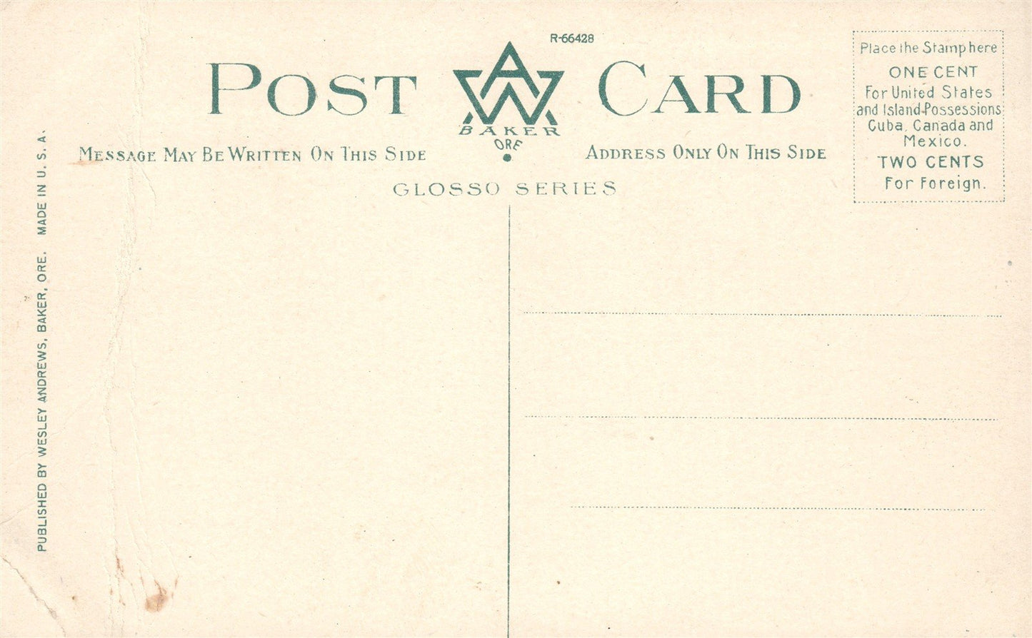 POCATELLO ID WEST CENTER STREET ANTIQUE POSTCARD