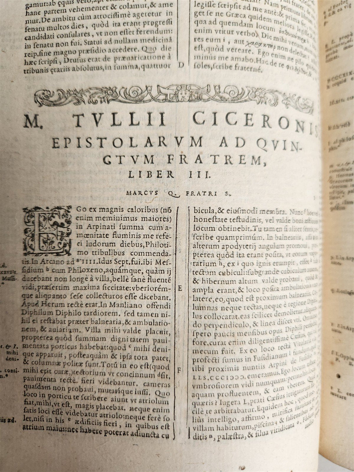 1588 CICERO antique 16th century Opera Omnia praeter hactenus vulgatam