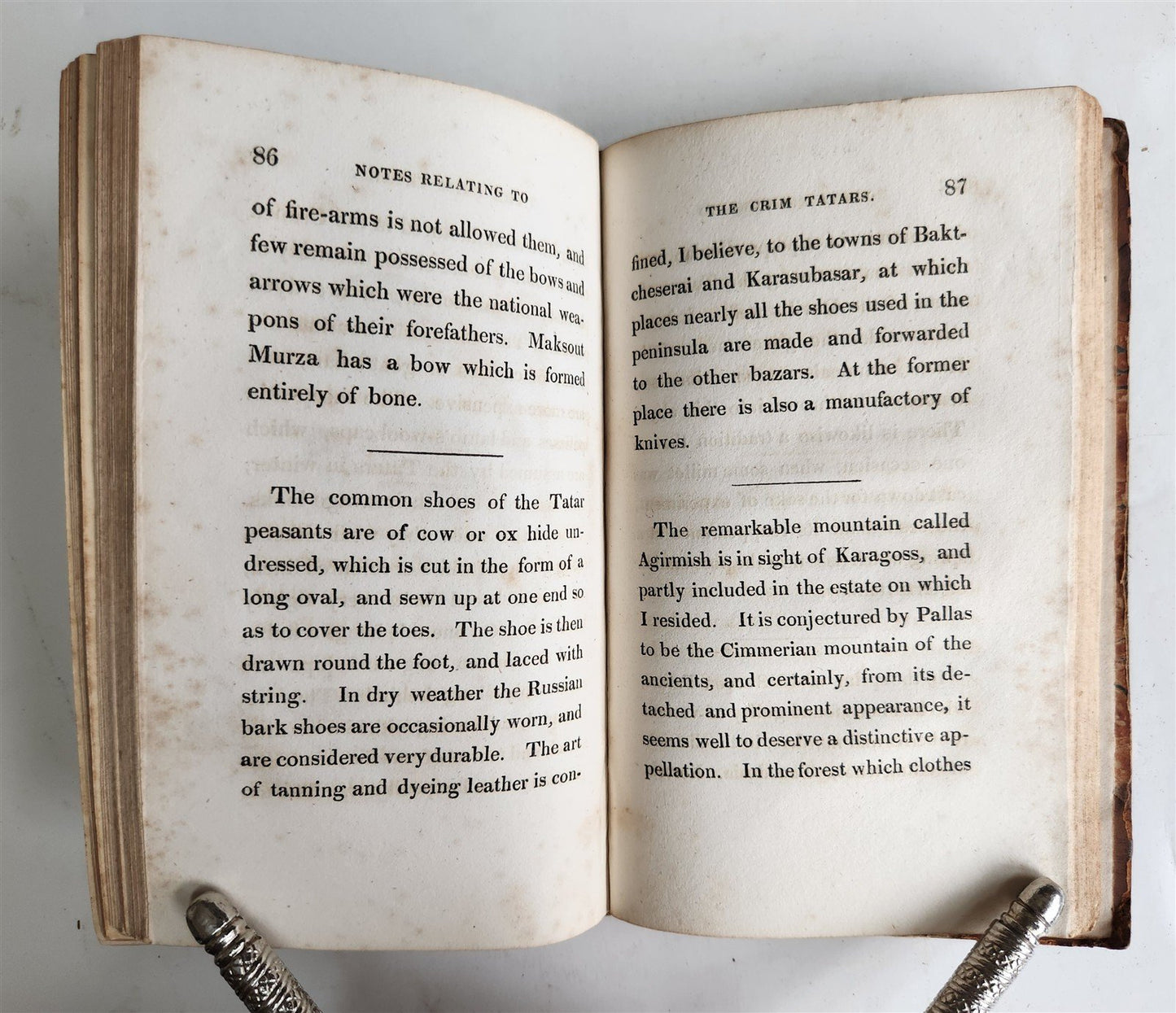 1821 CRIMEA TARTARS antique illustrated Notes of Crim Tartars Manners & Customs