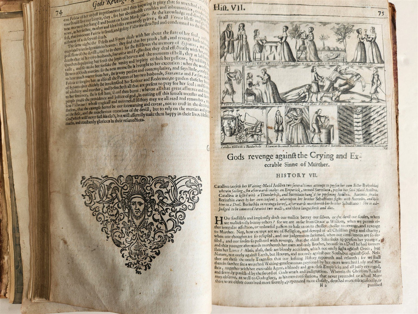 1657 Triumphs of Gods Revenge Against Crying by REYNOLDS ANTIQUE ILLUSTRATED