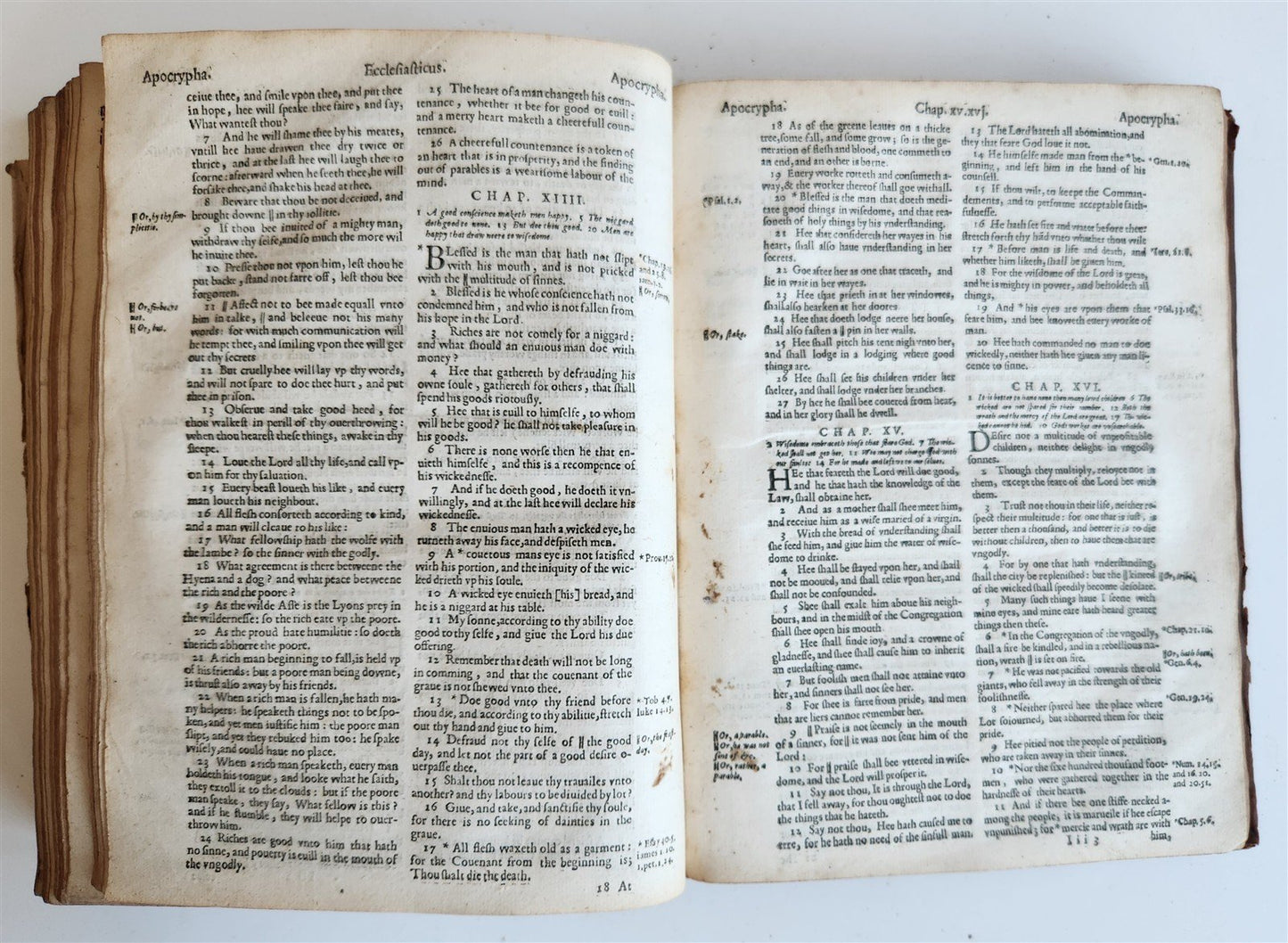 1633 BIBLE in ENGLISH antique OLD & NEW TESTAMENT by Robert Barker & John Bill