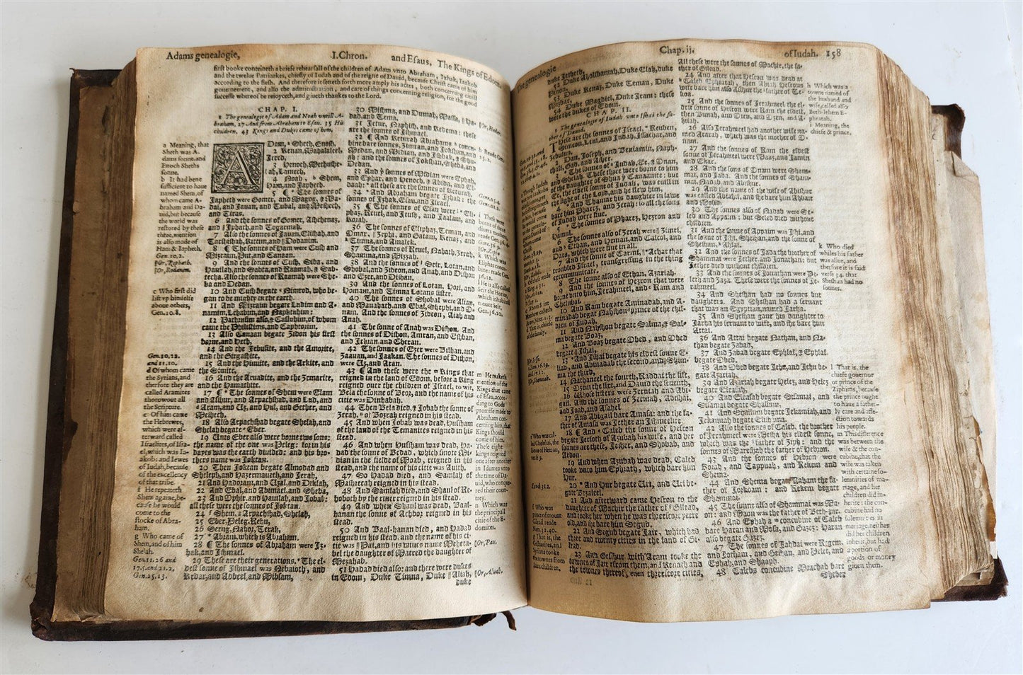 1607 BREECHES BIBLE in ENGLISH antique 17th CENTURY