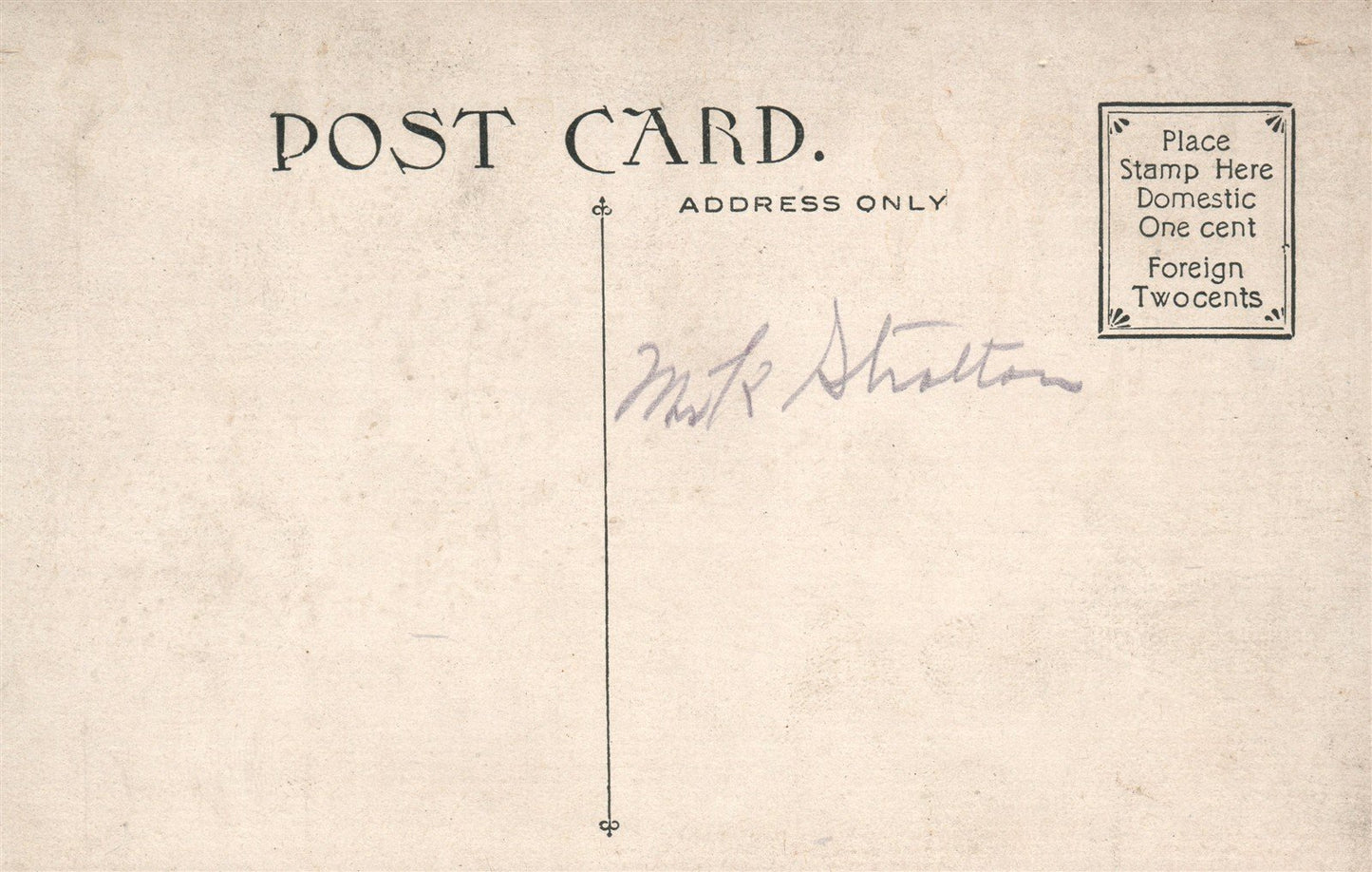 BARNESVILLE OH CHESTNUT STREET ANTIQUE POSTCARD