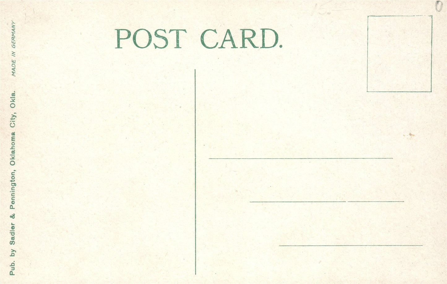 OKLAHOMA CITY OK CENTRAL FIRE STATION ANTIQUE POSTCARD