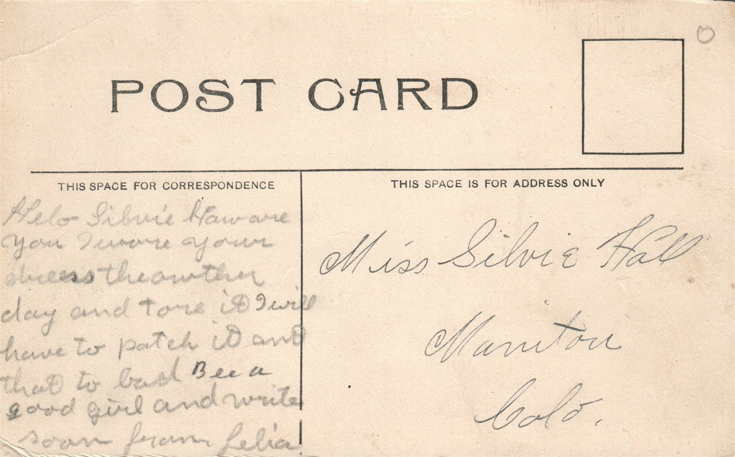 CHERRYVALE KS MAIN STREET ANTIQUE POSTCARD