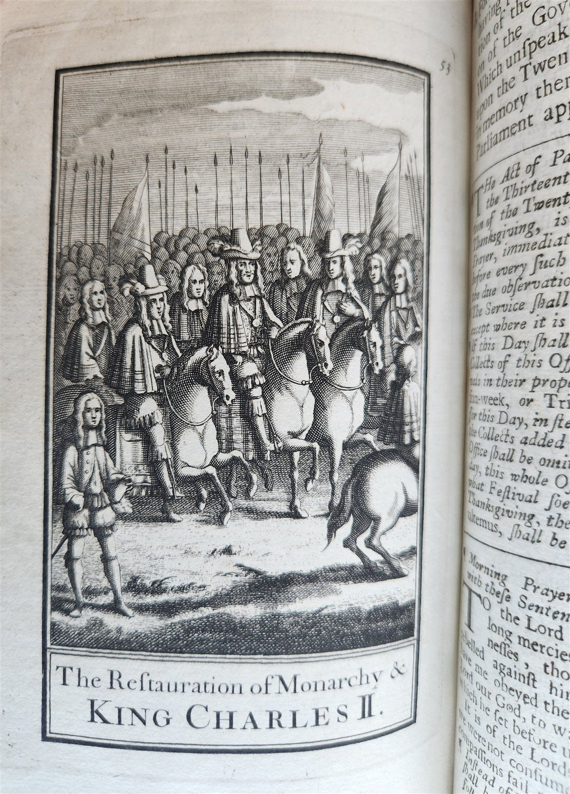 1707 BOOK OF COMMON PRAYER in ENGLISH w/ PSALMS of DAVID ANTIQUE illustrated