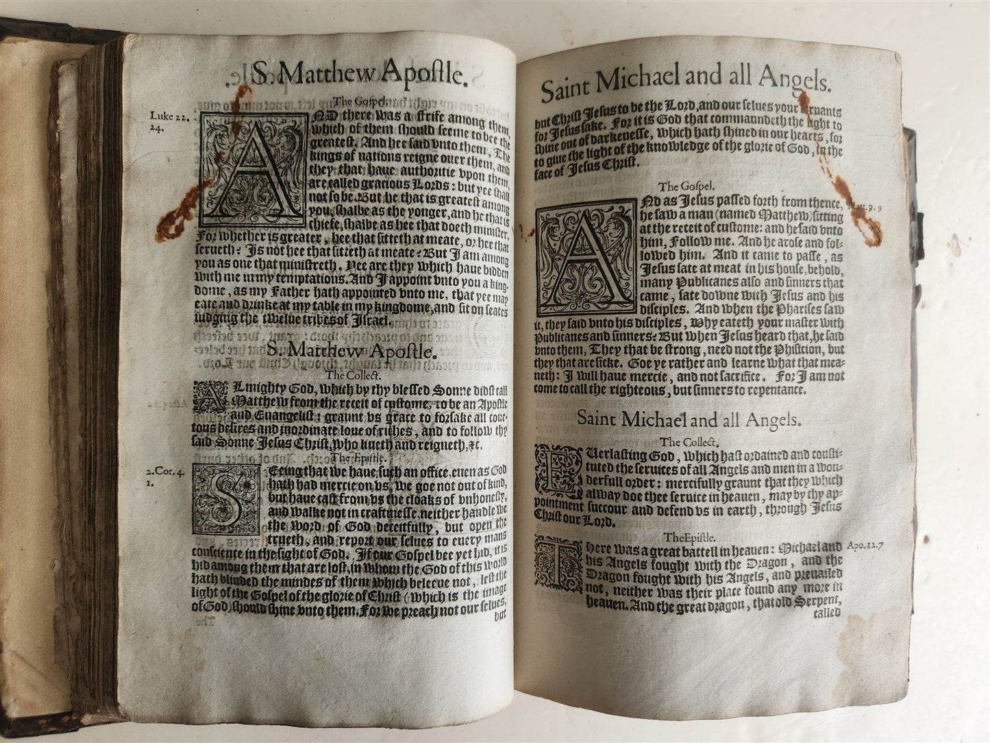 1610 BIBLE in ENGLISH by ROBERT BARKER antique GENEVA VERSION