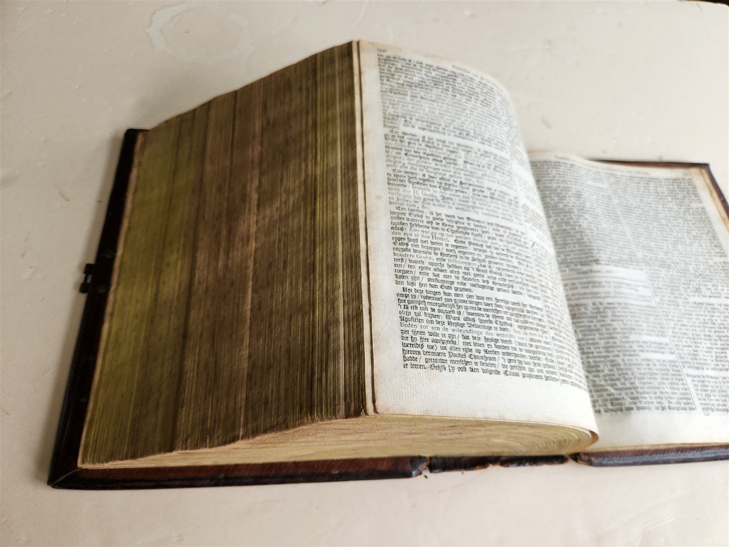1786 BIBLE in DUTCH antique OLD & NEW TESTAMENT