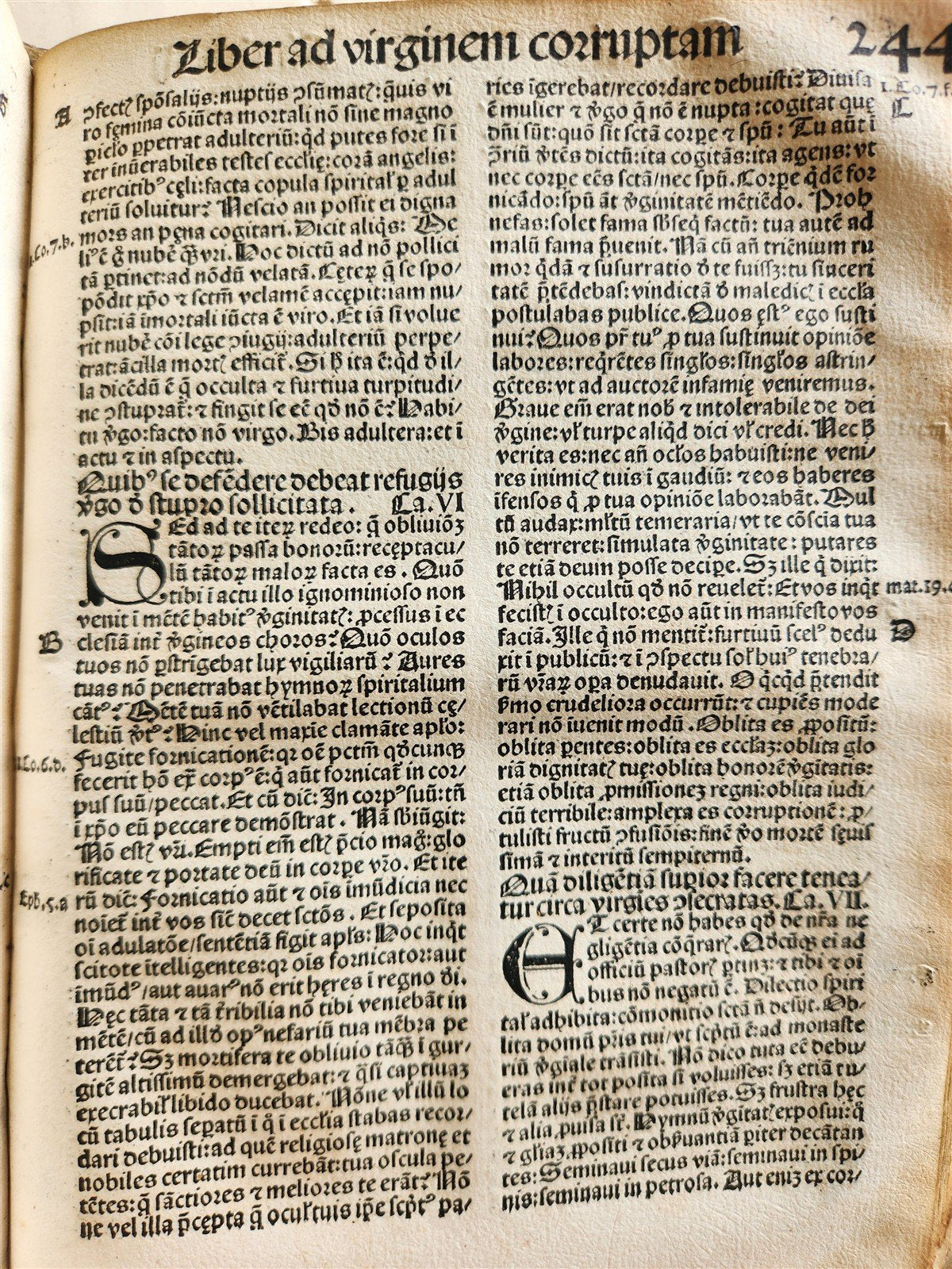 1506 POST-INCUNABULA ST.AMBROSE of MILAN antique OMNIA OPERA v. III