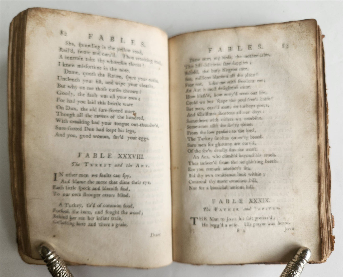 1757 FABLES of JOHN GAY antique in ENGLISH poetry