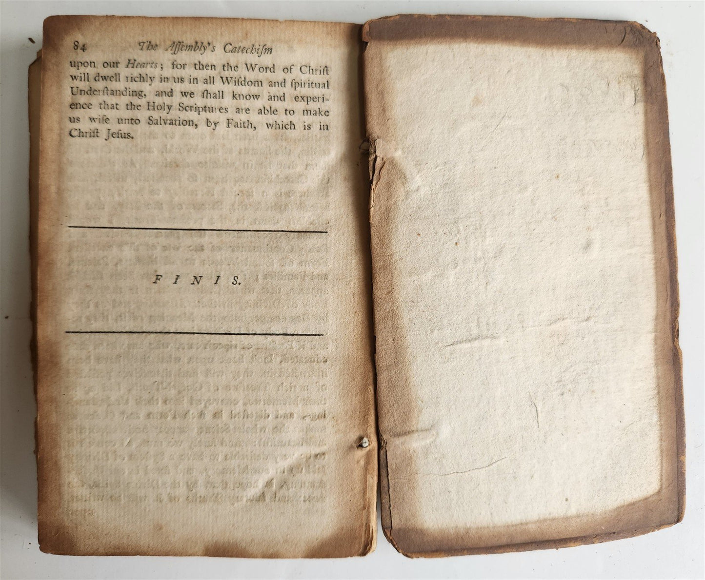 1756 FORM of SOUND WORDS CATECHISM ANALIZED & EXPLAINED antique in ENGLISH