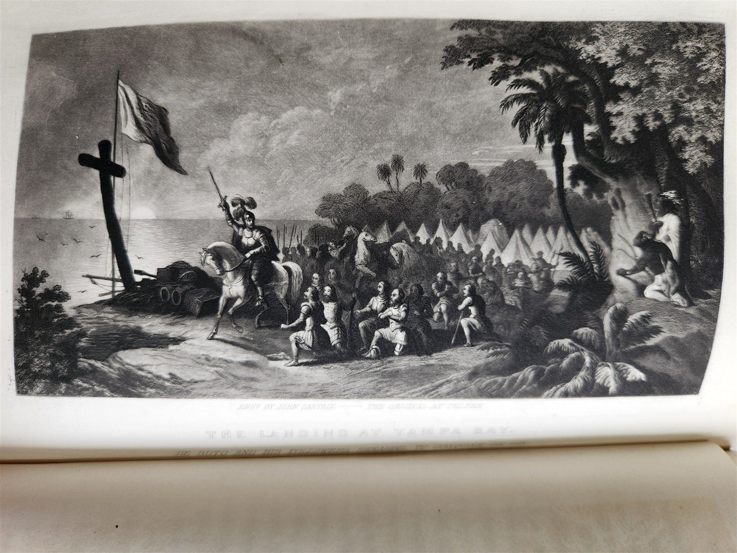 1858 Tavels & Adventures of Ferdinand De Soto Discoverer of Mississippi ANTIQUE
