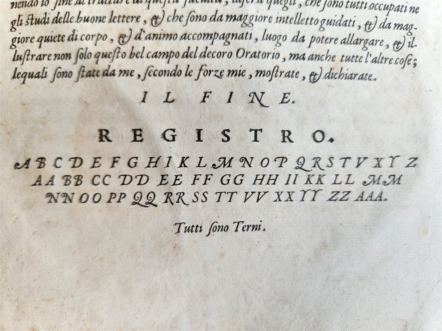 1559 LA RETORICA by Bartolomeo Cavalcanti antique VELLUM BOUND 16th century