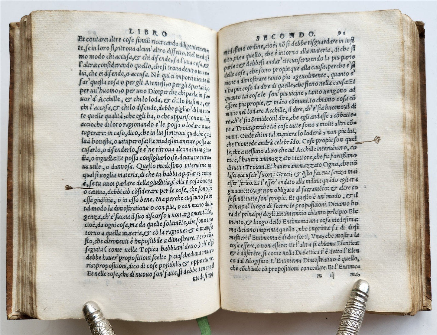 1551 ARISTOTLE antique RETTORICA et POETICA D'ARISTOTILE 16th CENT.
